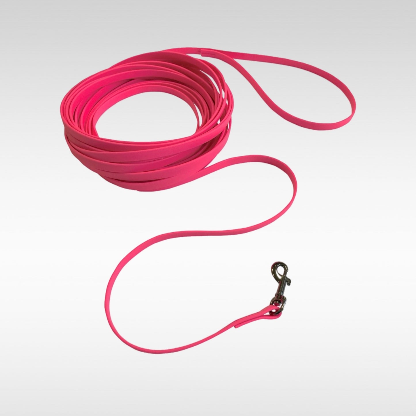 BioThane Leine 10m lang, 9mm breit in neonpink