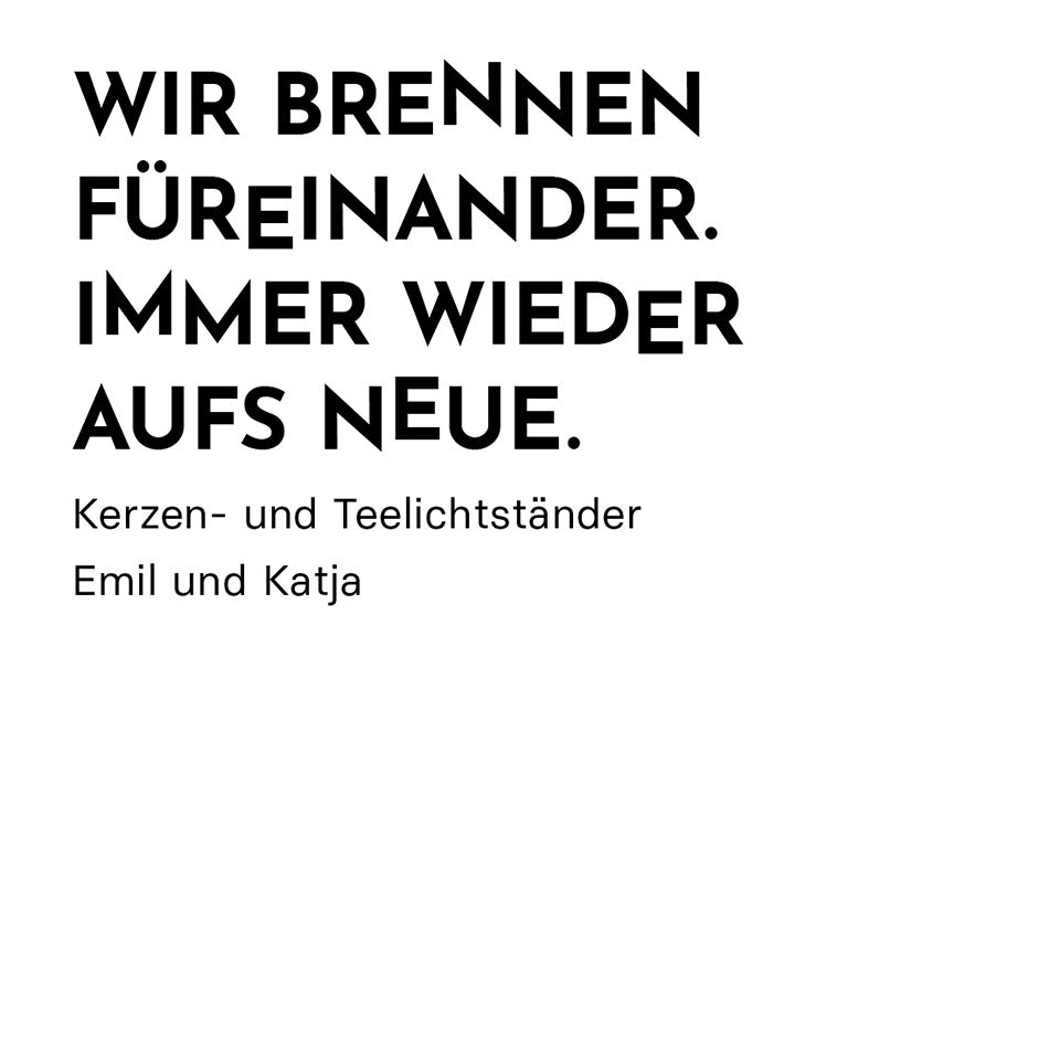 Kerzen- u. Teelichtständer Katja