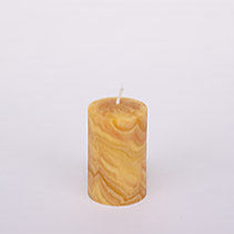 Kerze, Farbton natur (bersteinfarben)