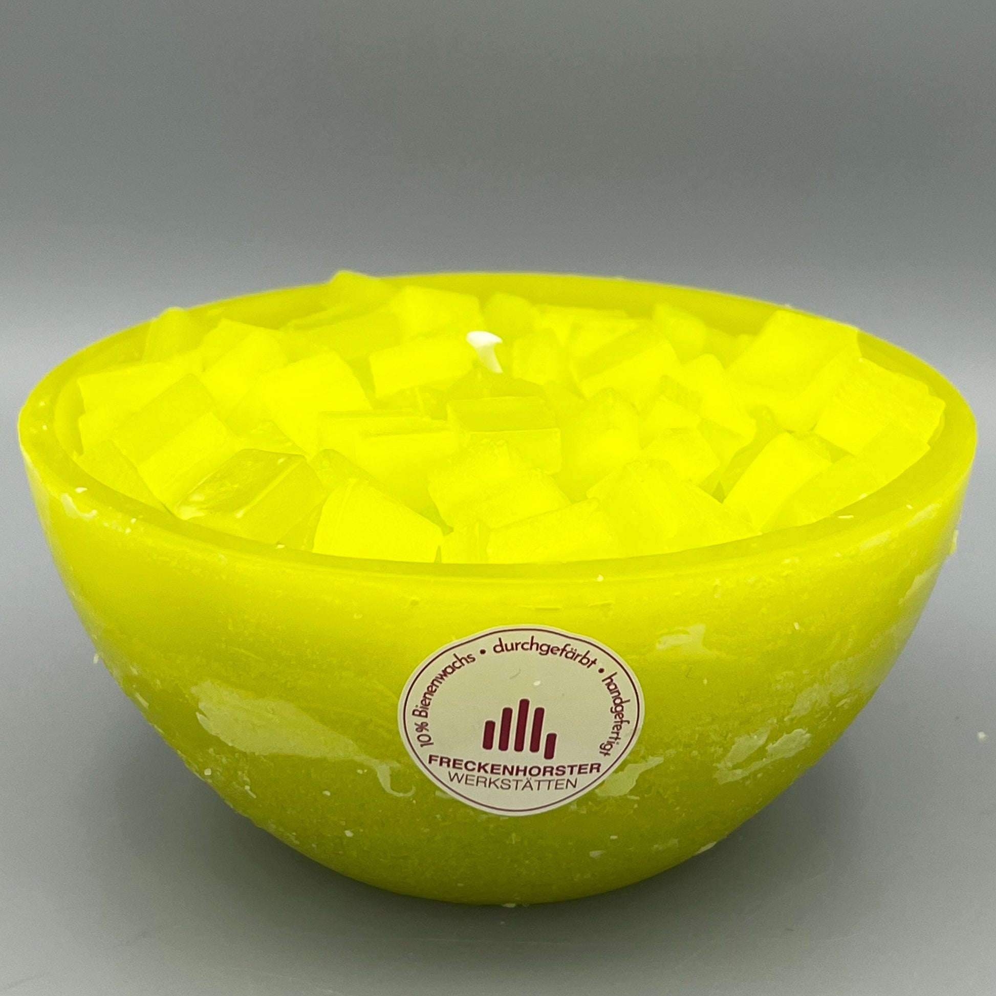 Würfelwachsschale 12 cm, hellgrün