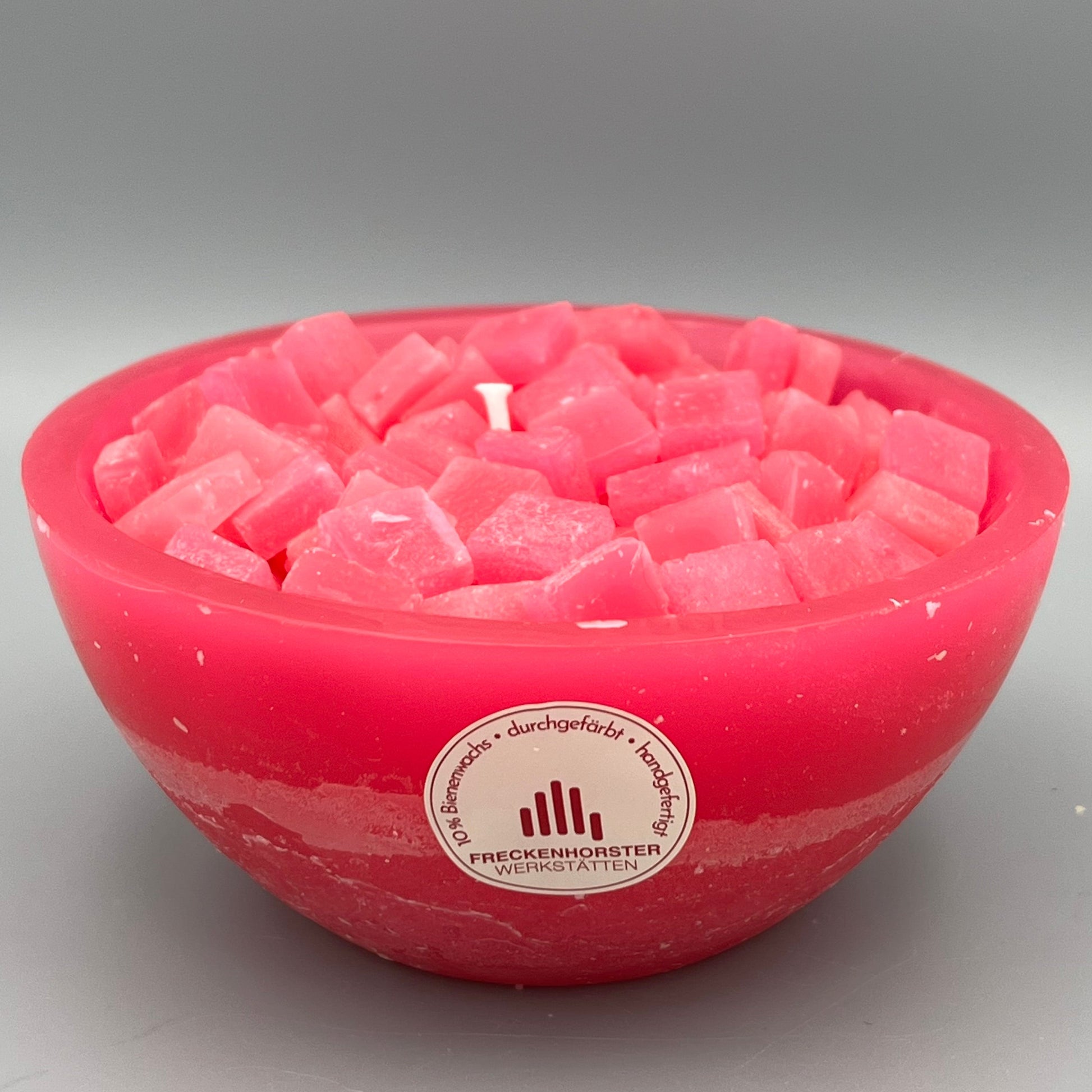 Würfelwachsschale 12 cm, pink