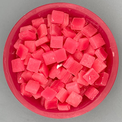 Würfelwachsschale 12 cm, pink