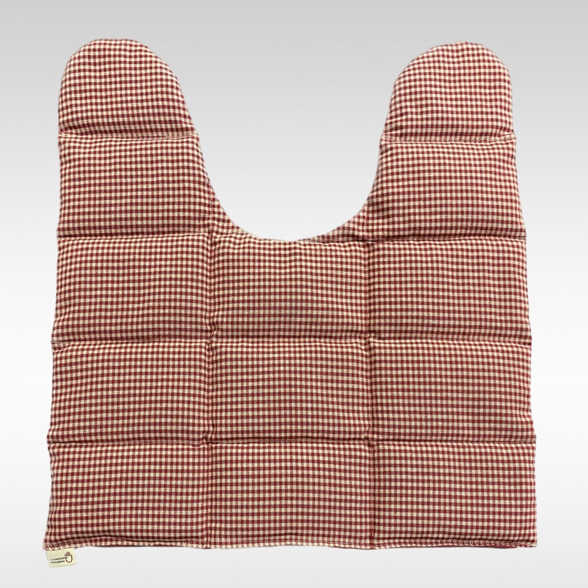Körnerkissen Rücken/Schultern Muster rot-kariert