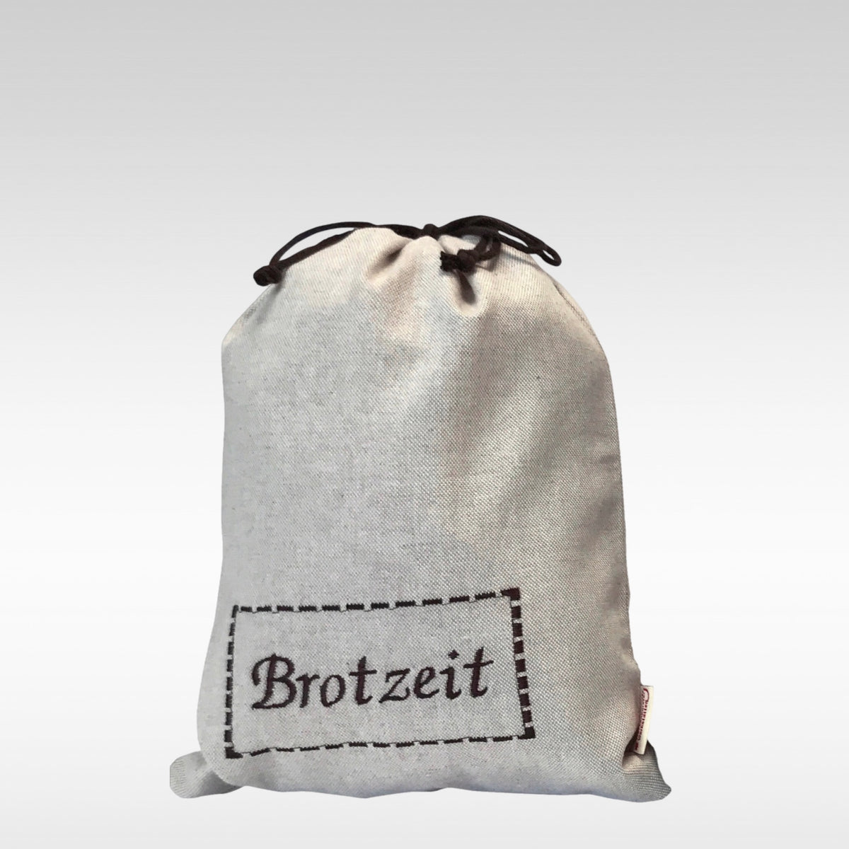 Brotbeutel mit Text "Brotzeit"