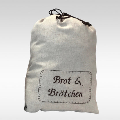 Brotbeutel mit Text "Brot und Brötchen"