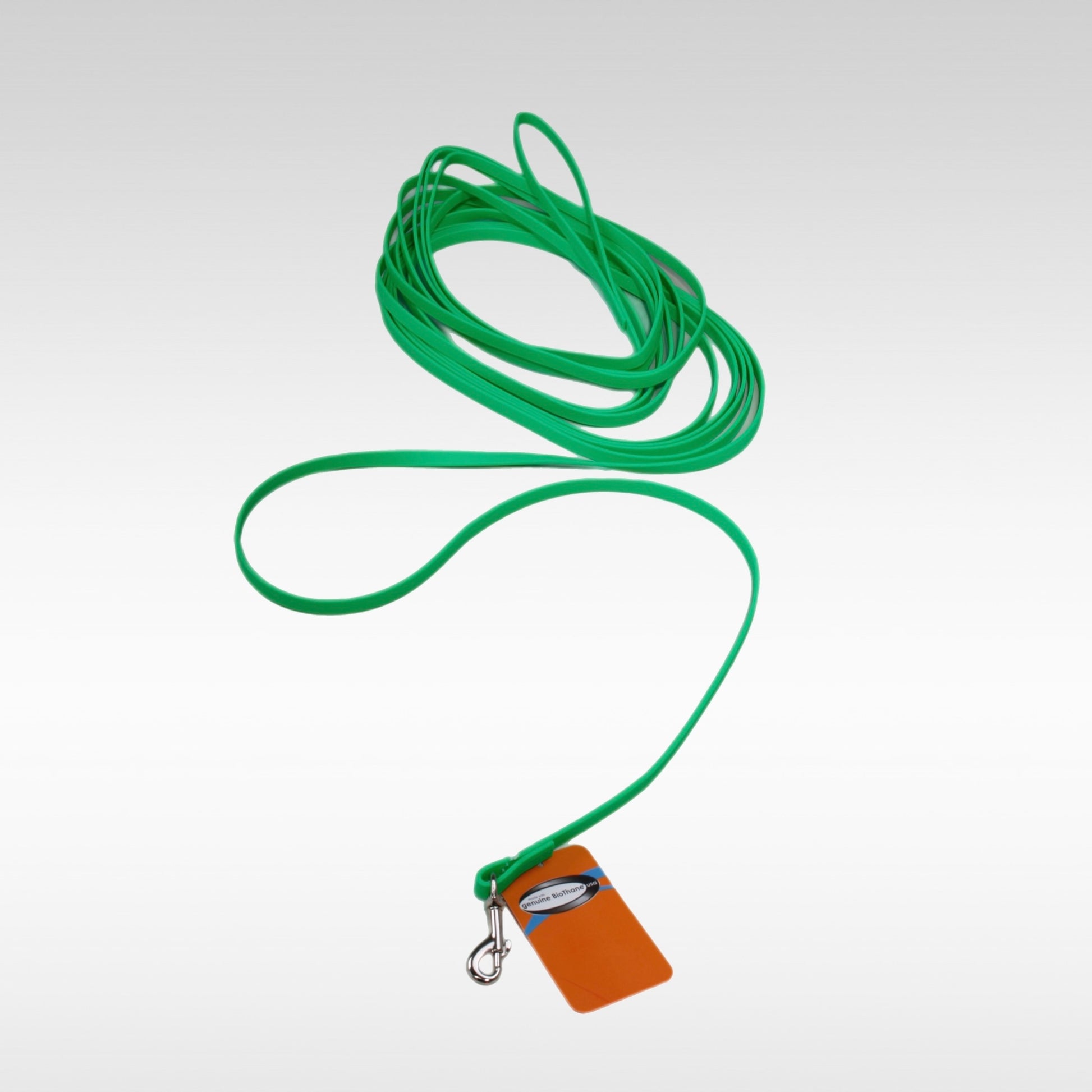 Biothane Leine, 9mm breit, 10m lang, Farbe grün 