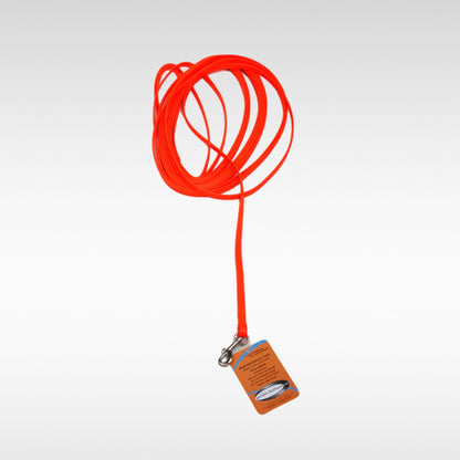 Biothane Leine, 9mm breit, 10m lang, Farbe neonorange