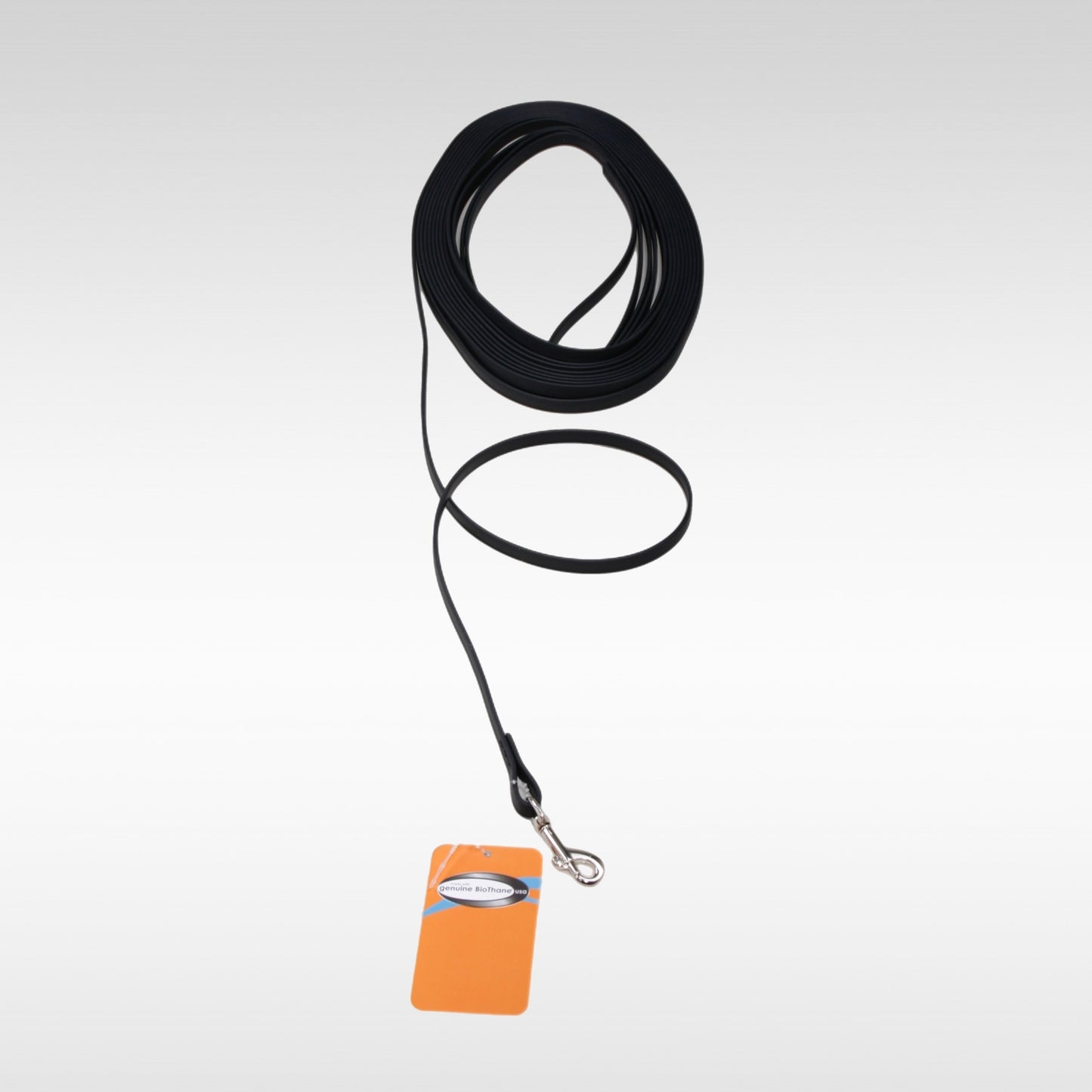 Biothane Leine, 9mm breit, 10m lang, Farbe schwarz