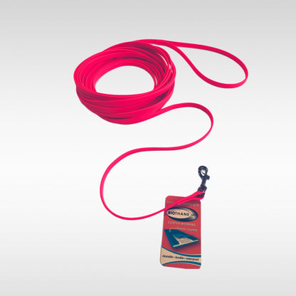 Biothane Leine, 9mm breit, 10m lang, Farbe pink
