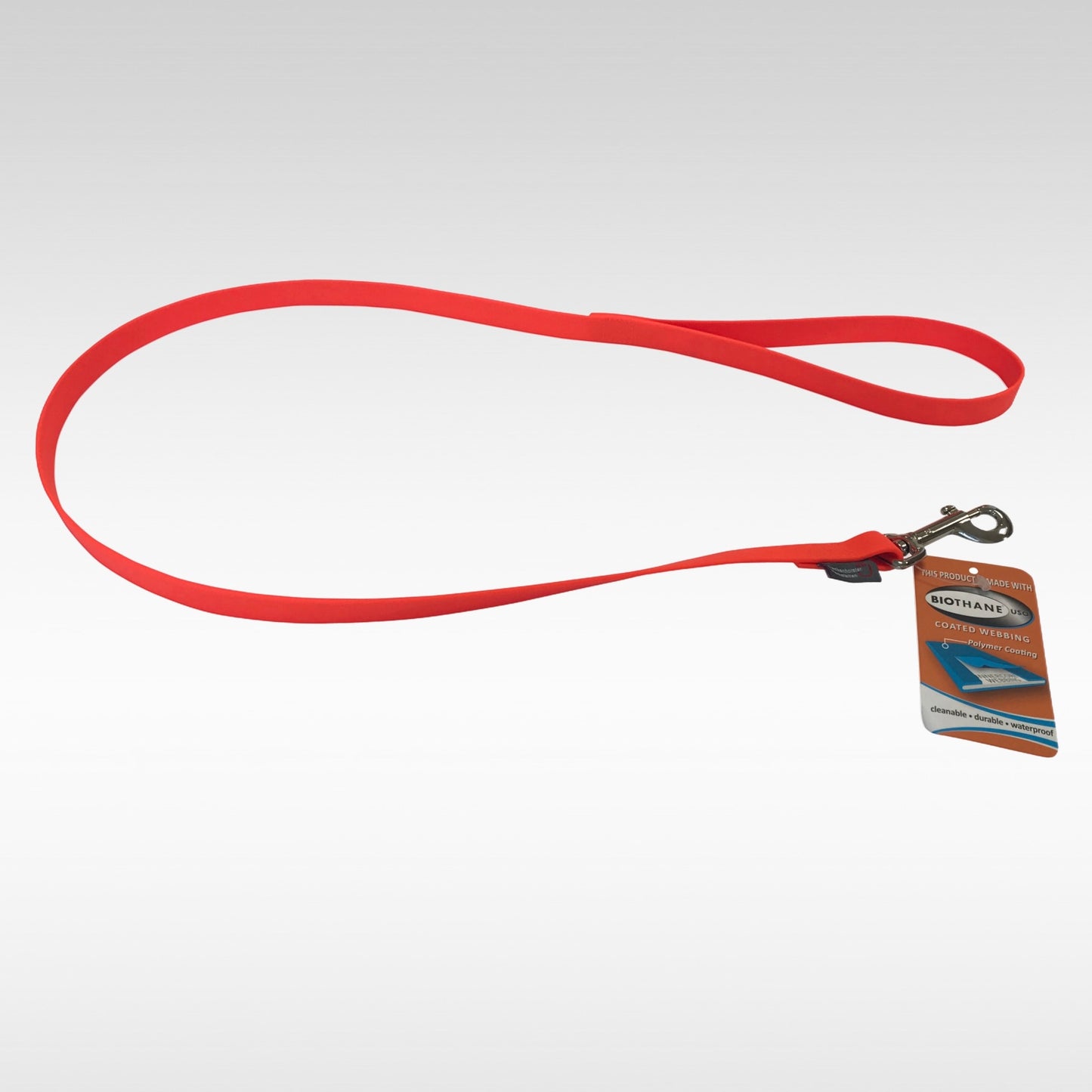 BioThane Leine, 19mm breit, 1m lang Farbe neonorange