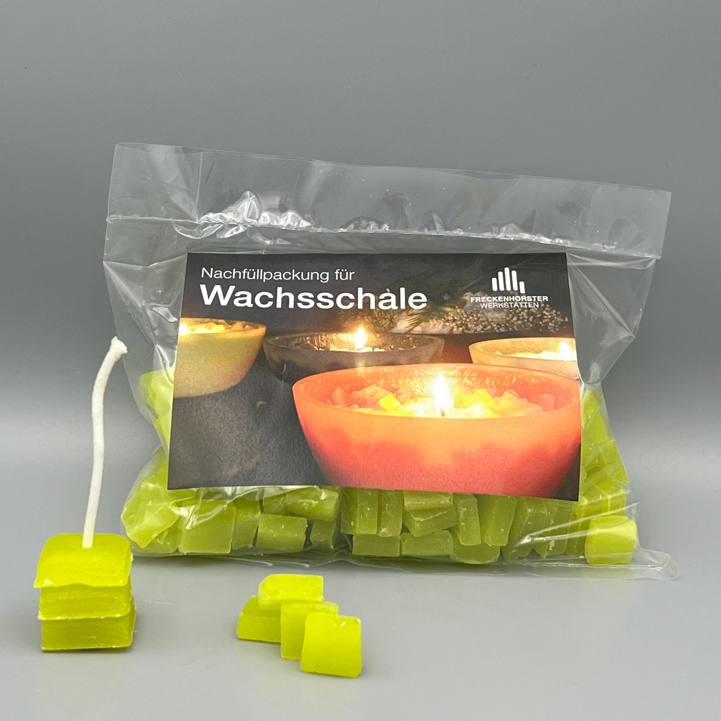 Nachfüllbeutel für Würfelwachsschale 12 cm, hellgrün