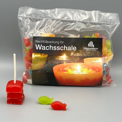 Nachfüllbeutel für Würfelwachsschale 12 cm, Motiv Fisch