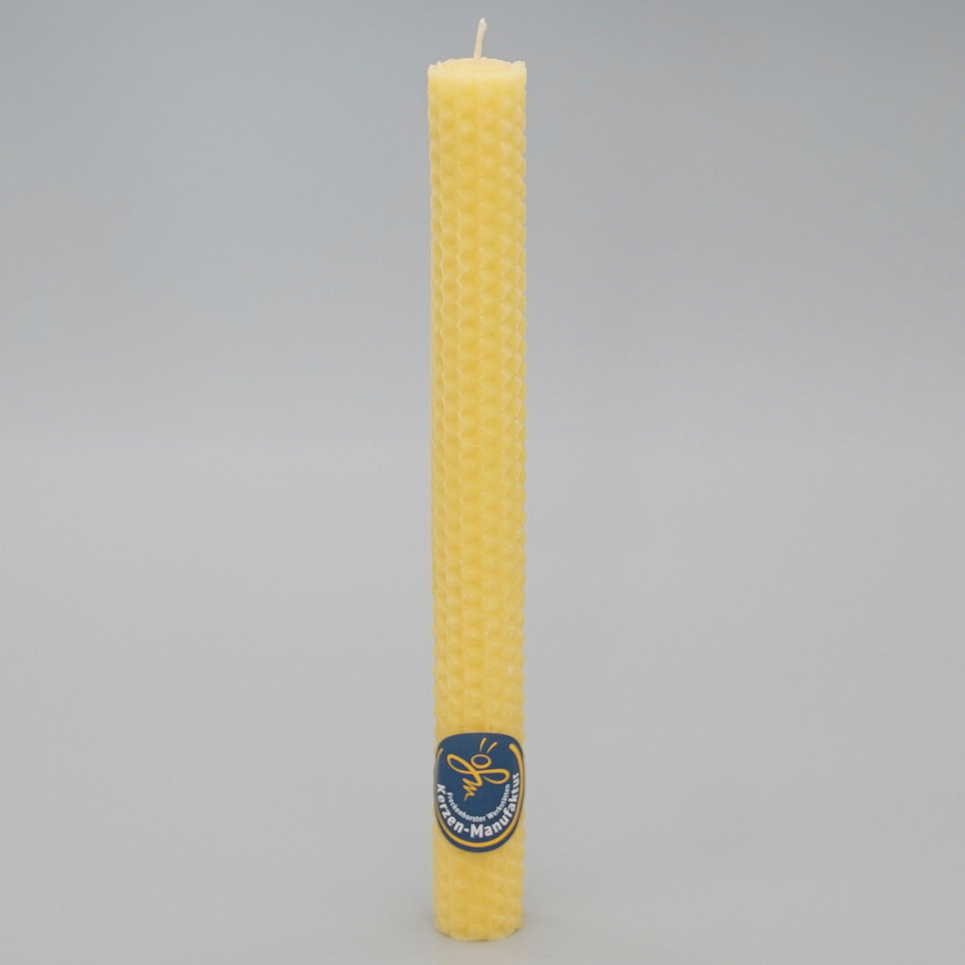 Stabkerze in Wabenoptik im Farbton natur, Durchmesser 20 mm Höhe 200 mm