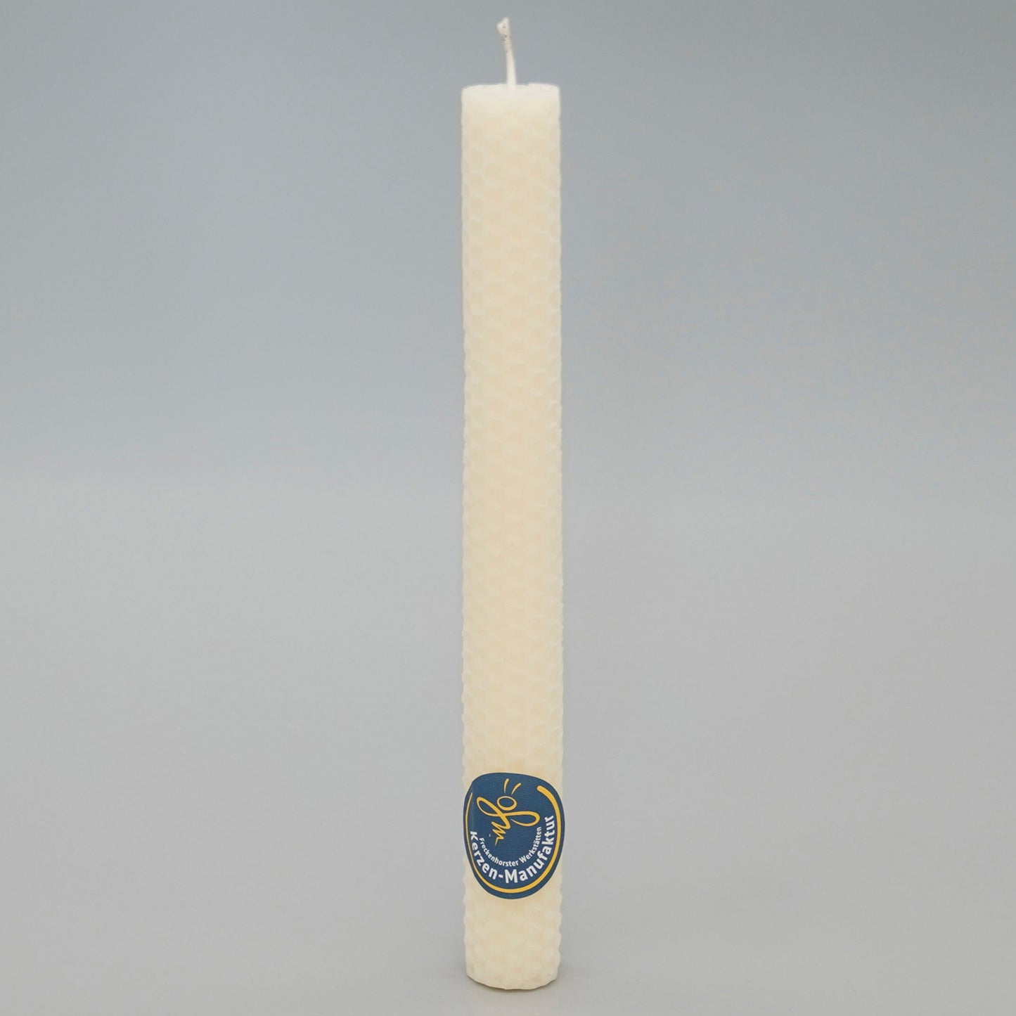 Stabkerze in Wabenoptik im Farbton elfenbein, Durchmesser 20 mm Höhe 200 mm