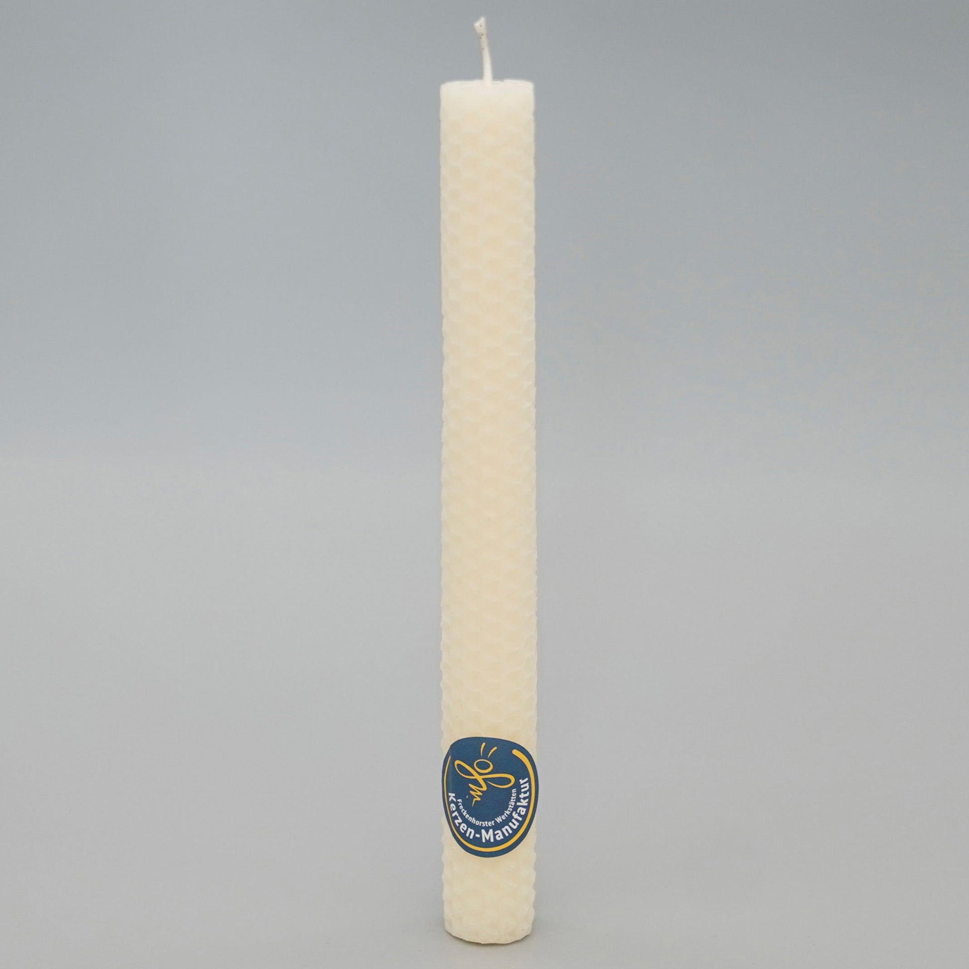 Stabkerze in Wabenoptik im Farbton elfenbein, Durchmesser 20 mm Höhe 200 mm