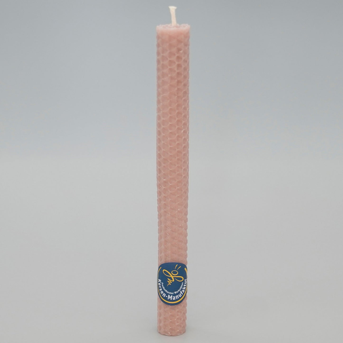 Stabkerze in Wabenoptik im Farbton pink, Durchmesser 20 mm Höhe 200 mm