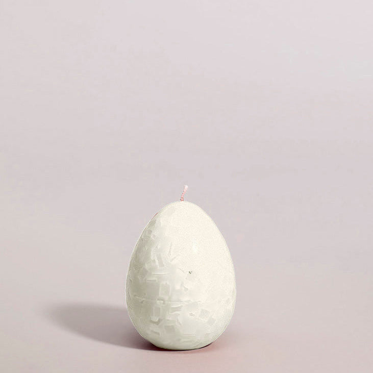 Würfelwachskerze Ei