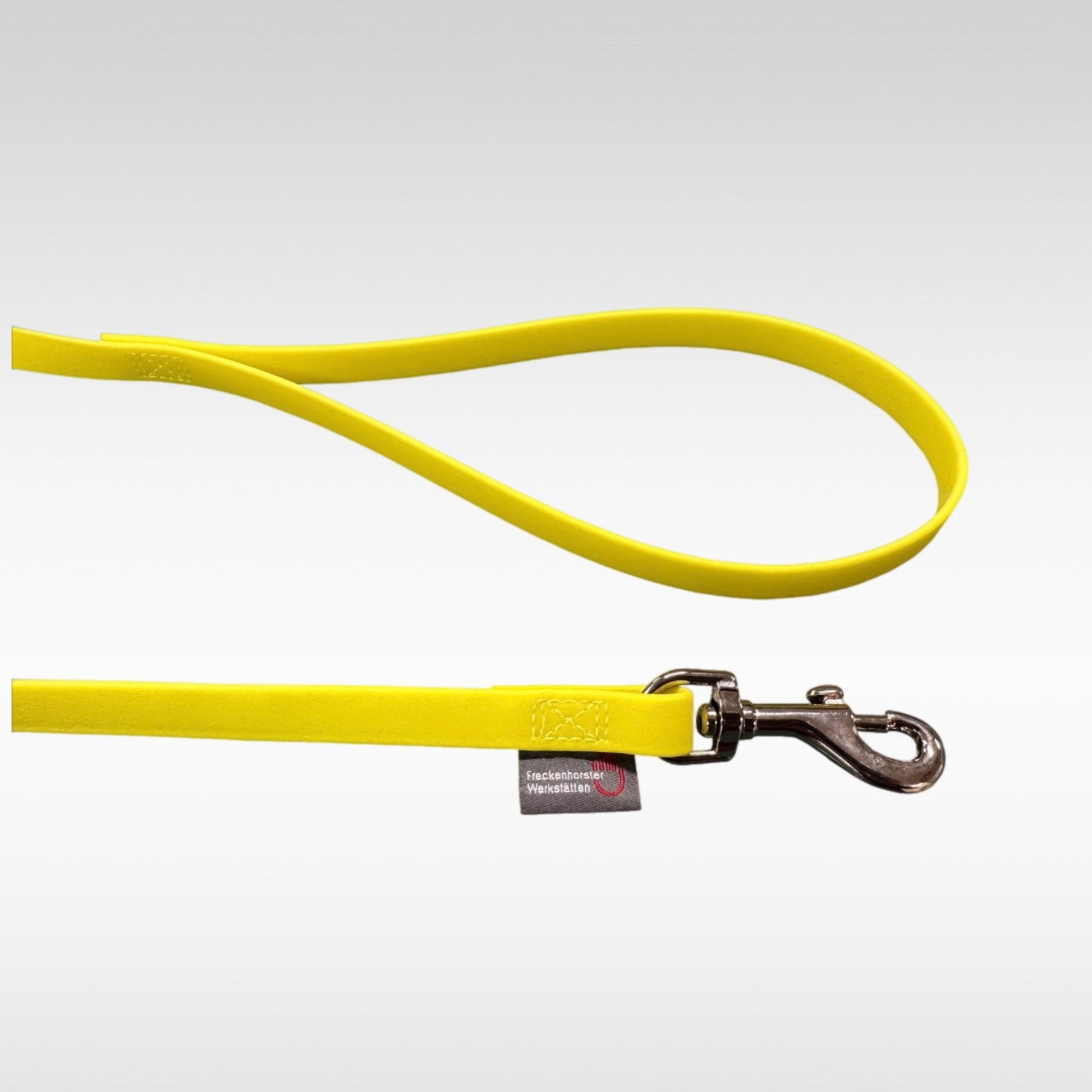 BioThane Leine in 13mm Schlaufe und Karabiner gelb