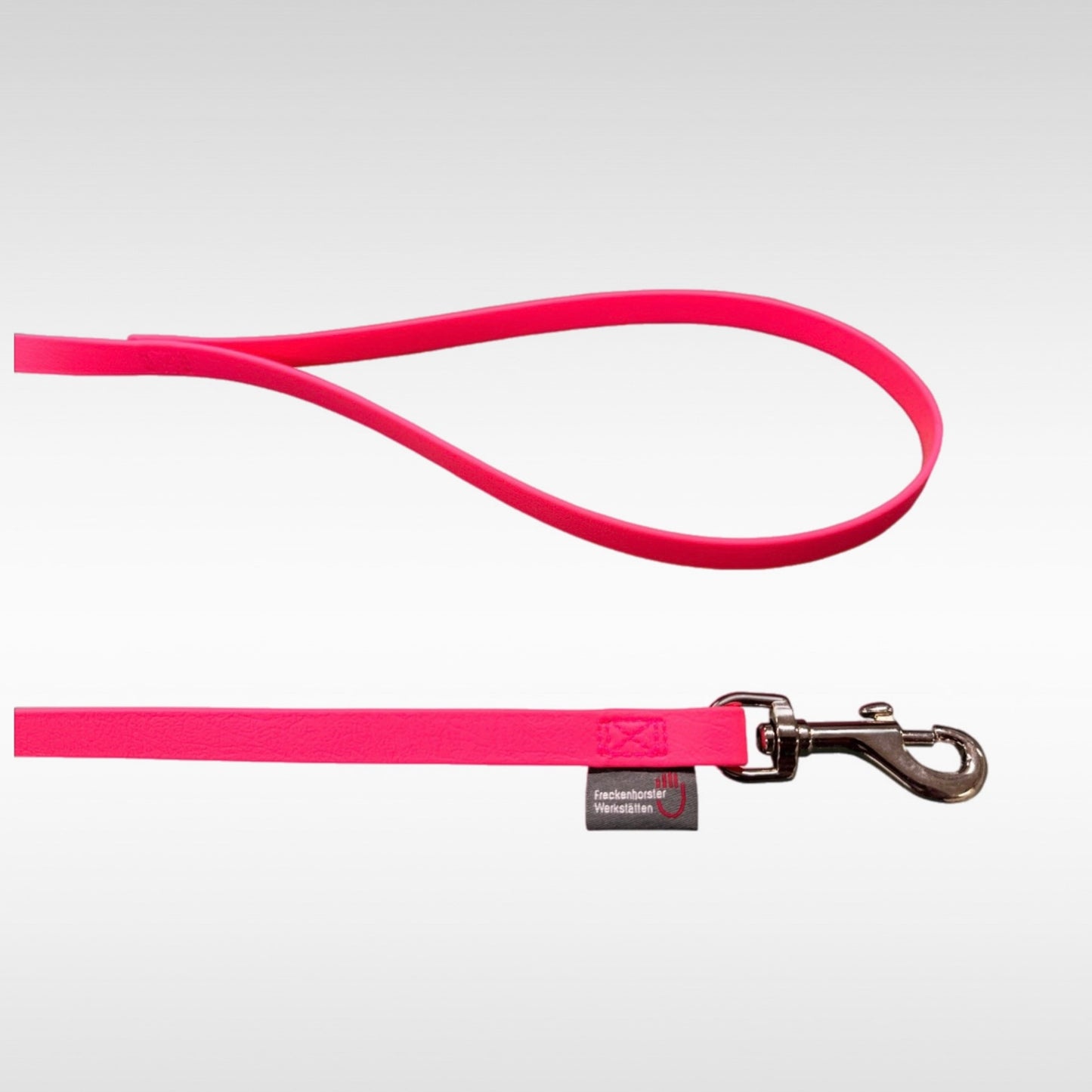 BioThane Leine in 13mm Schlaufe und Karabiner pink