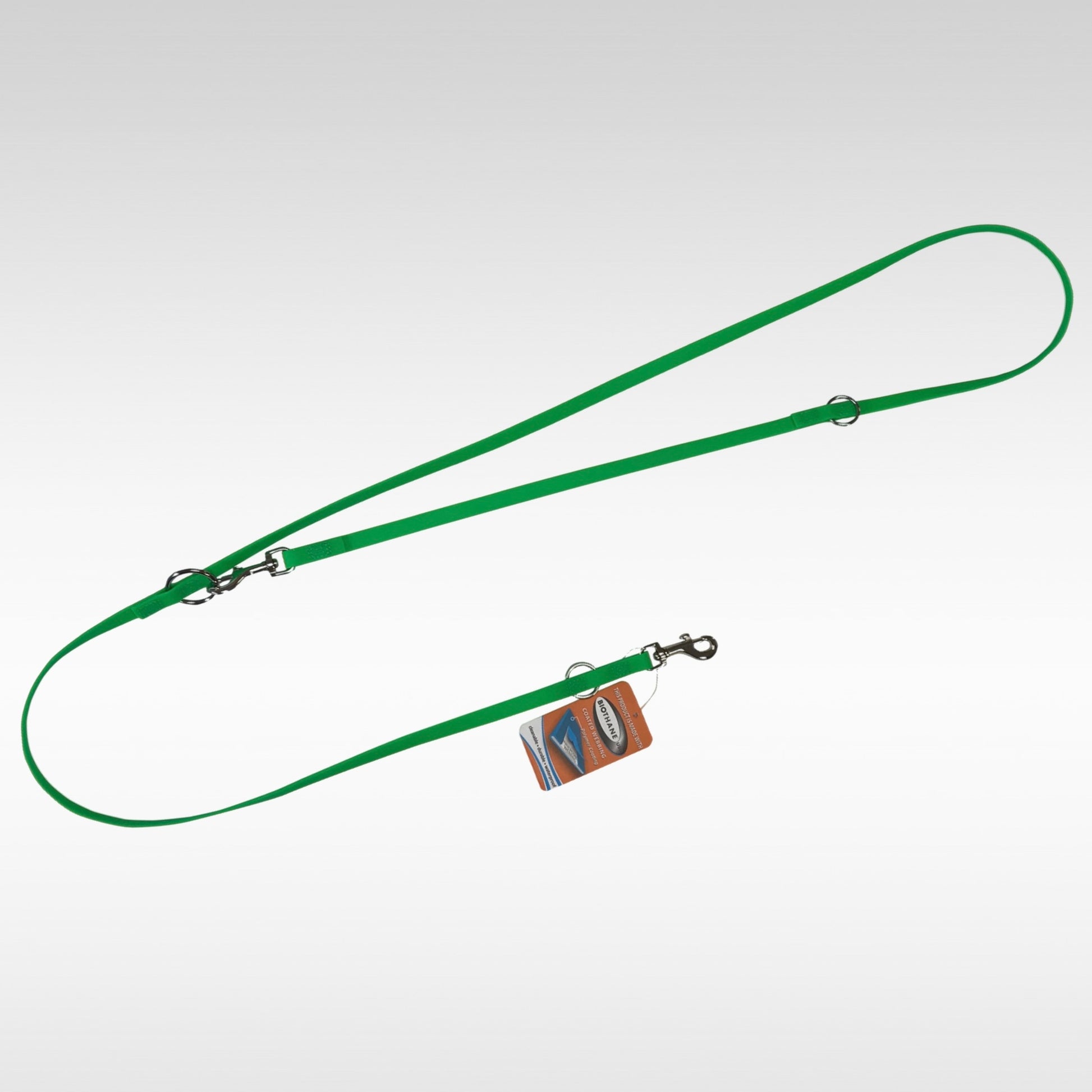 BioThane Leine verstellbar 13mm neongrün