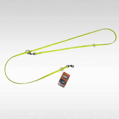 BioThane Leine verstellbar 9mm neongelb