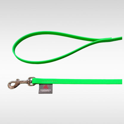 BioThane Leine in 9mm Schlaufe und Karabiner neongrün