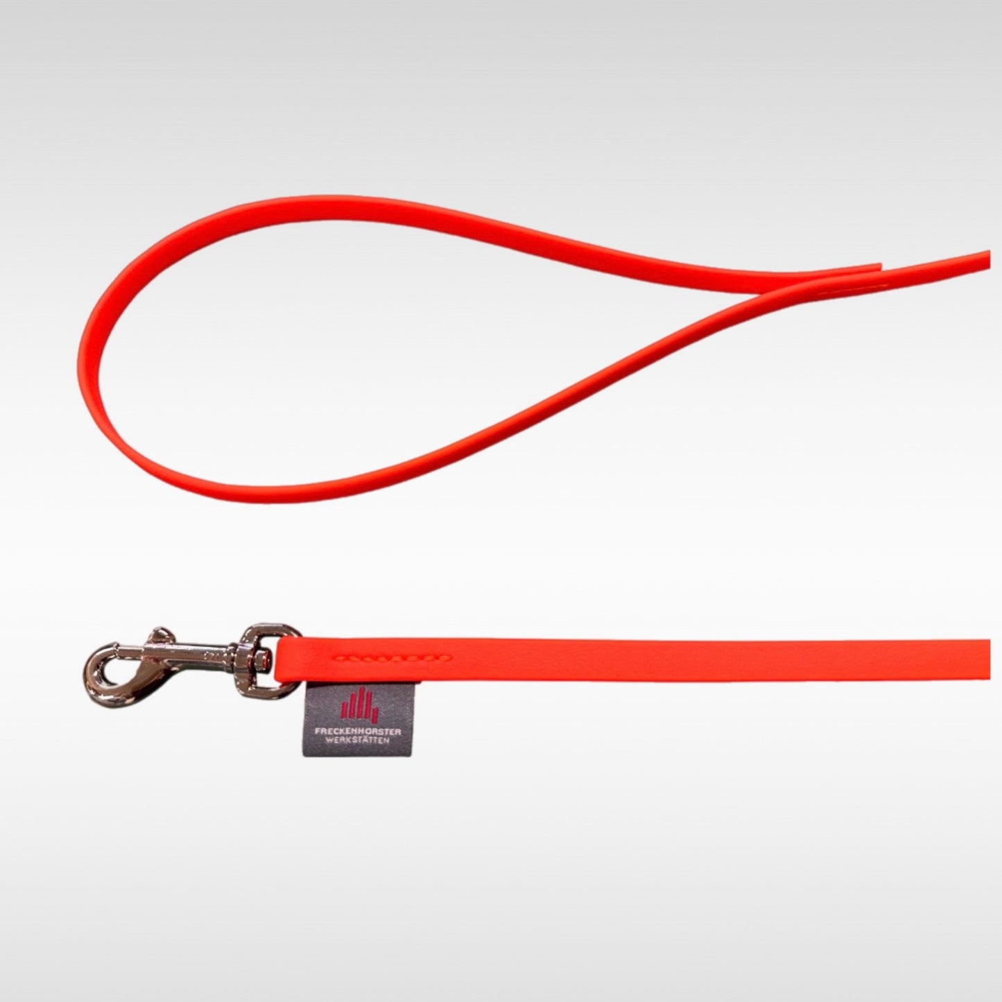 BioThane Leine in 9mm Schlaufe und Karabiner neonorange