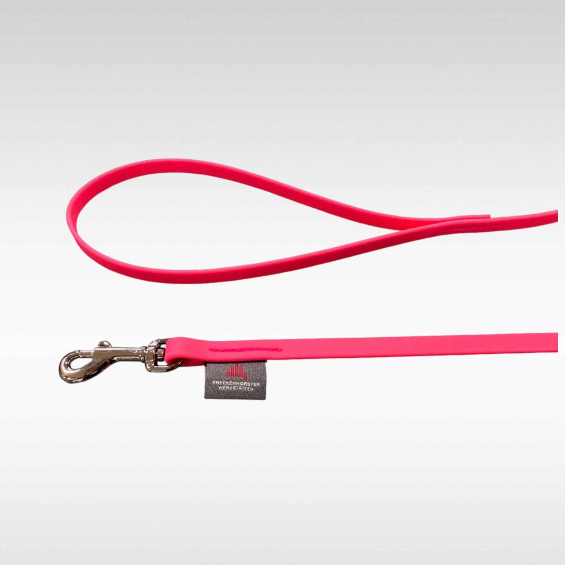 BioThane Leine in 9mm Schlaufe und Karabiner pink