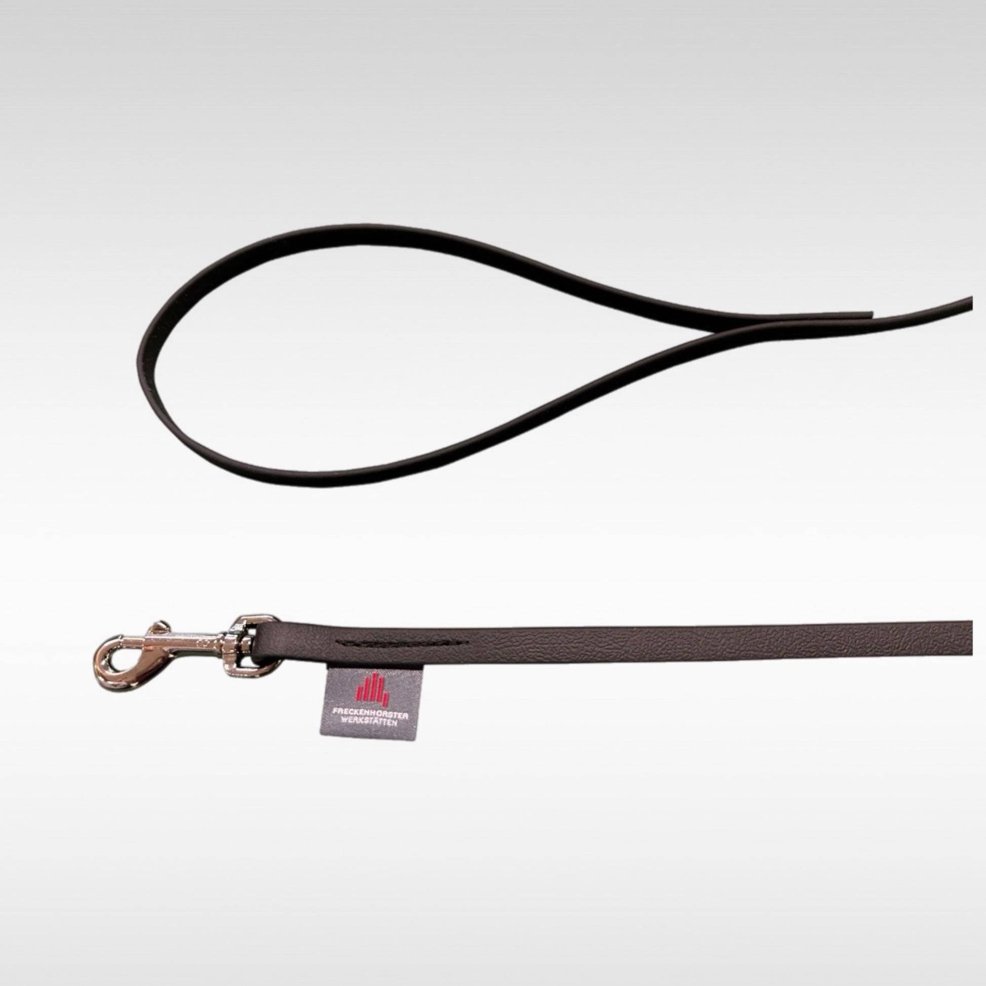 BioThane Leine in 9mm Schlaufe und Karabiner schwarz