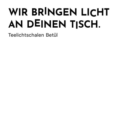 Teelichtschale Betül