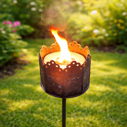 Torches - wax-soaked paper roll | Handmade - made in Germany