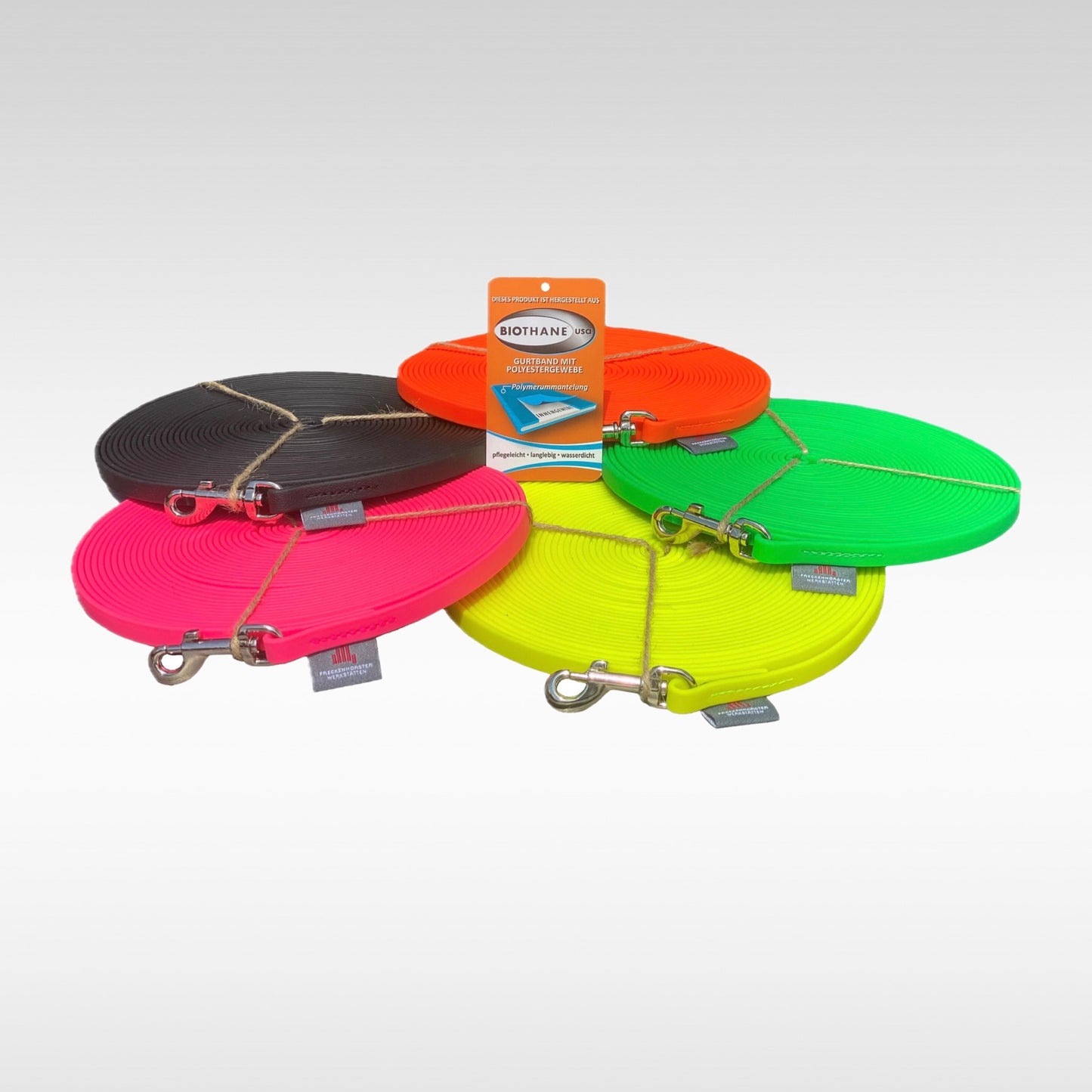 BioThane 9mm Leinen in 10m Länge Farbauswahl