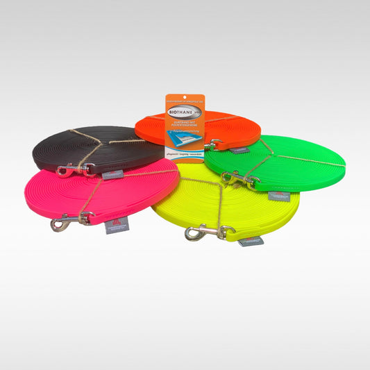 BioThane 9mm Leinen in 10m Länge Farbauswahl