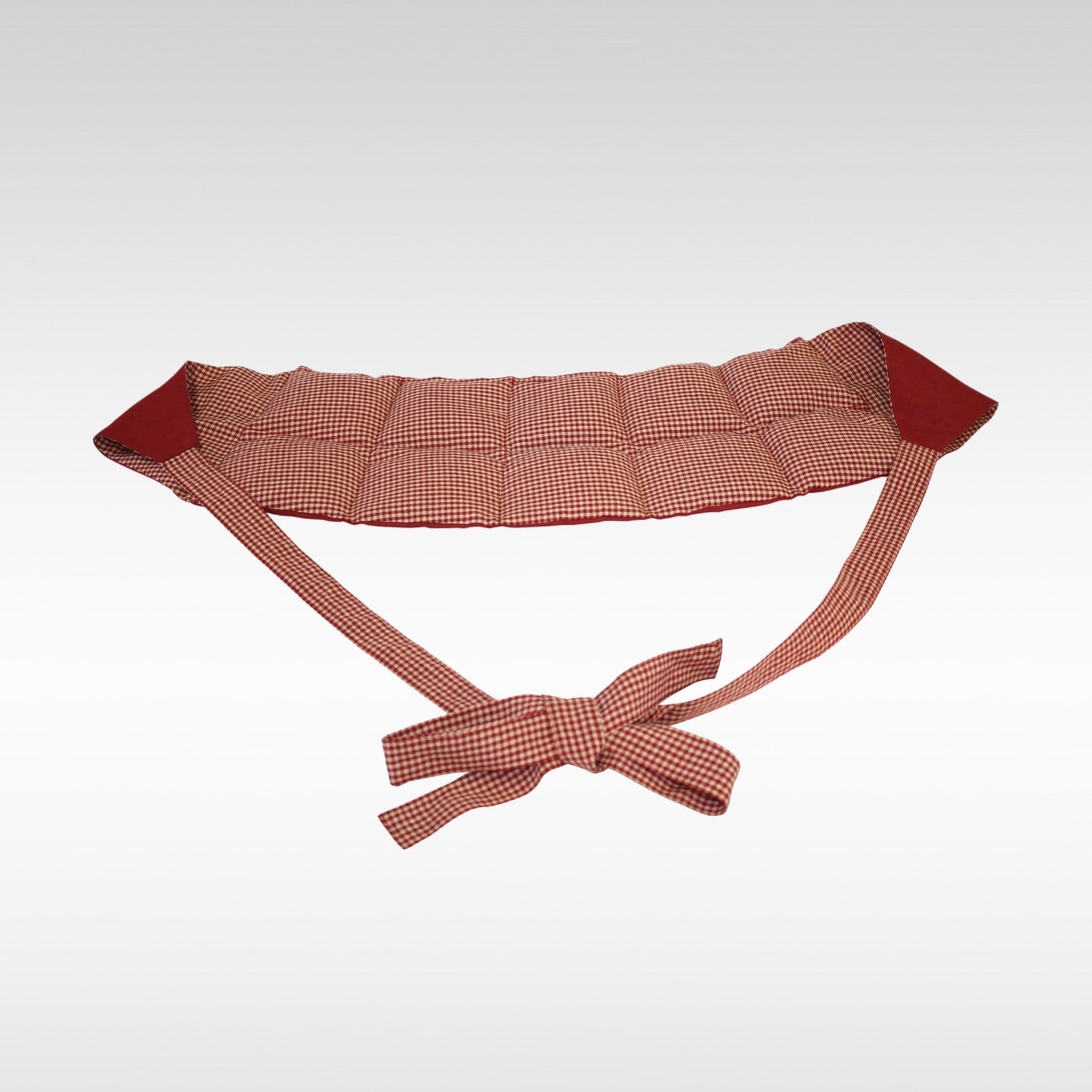 Körnerkissen zum Umbinden rot-kariert