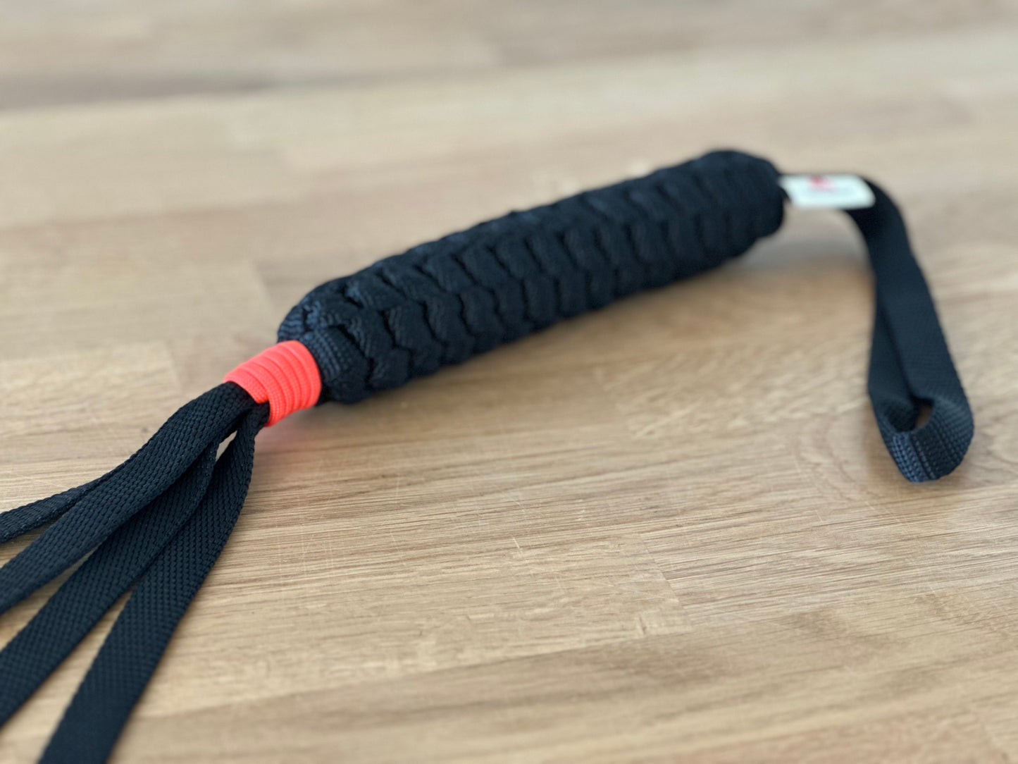 Knotenzergel schwarz mit orange