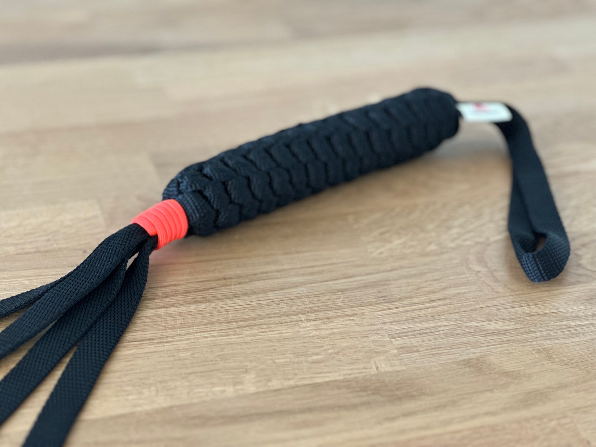 Knotenzergel schwarz mit orange