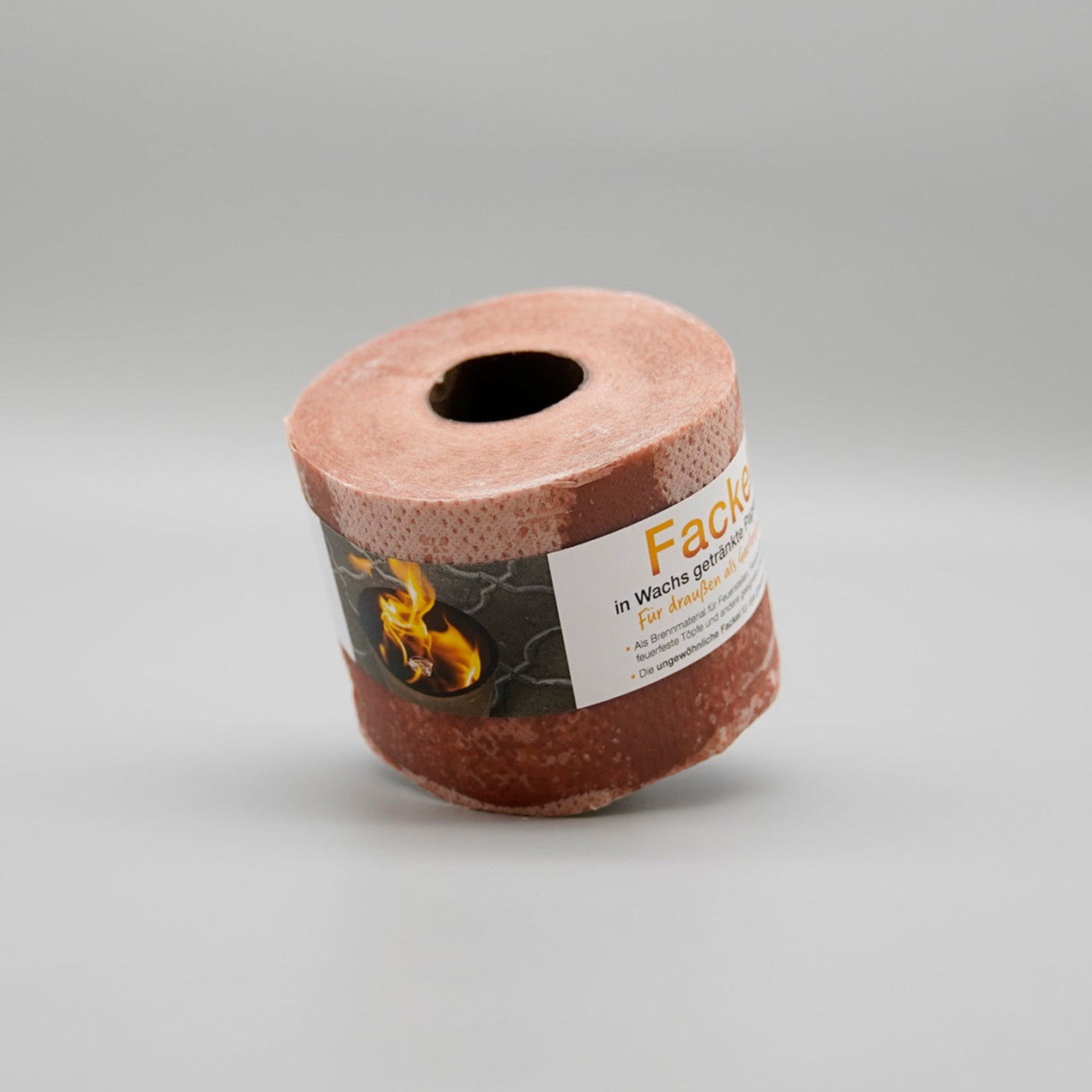 Fackel aus in Wachs getränkter Toilettenpapierrolle 1 Stück